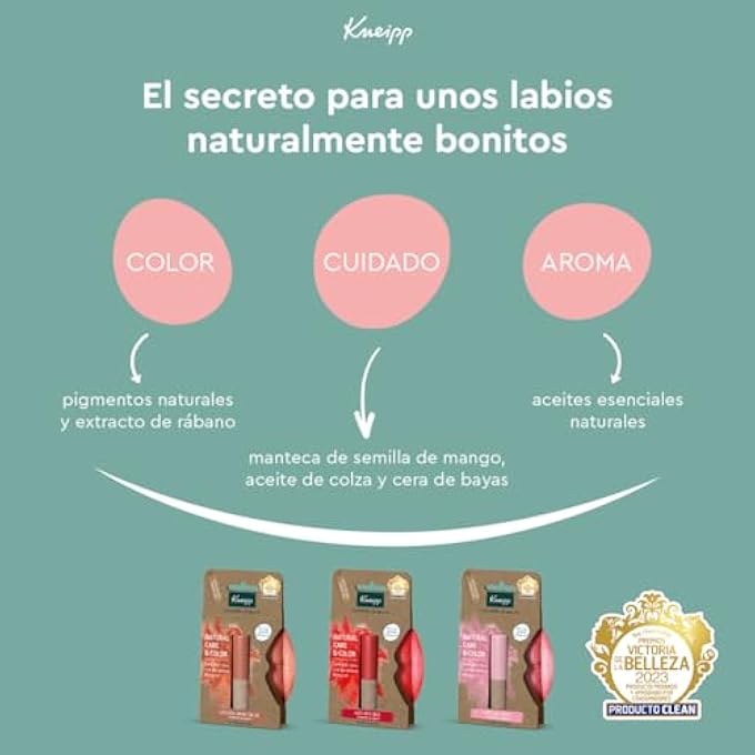 Kneipp بلسم شفاه بلون طبيعي داكن، طويل الأمد، نباتي ومن أصل طبيعي 100%، 1 × 3.5 جرام - Image 3